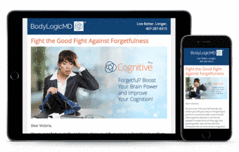 BodyLogicMD animated cognitive support email banner