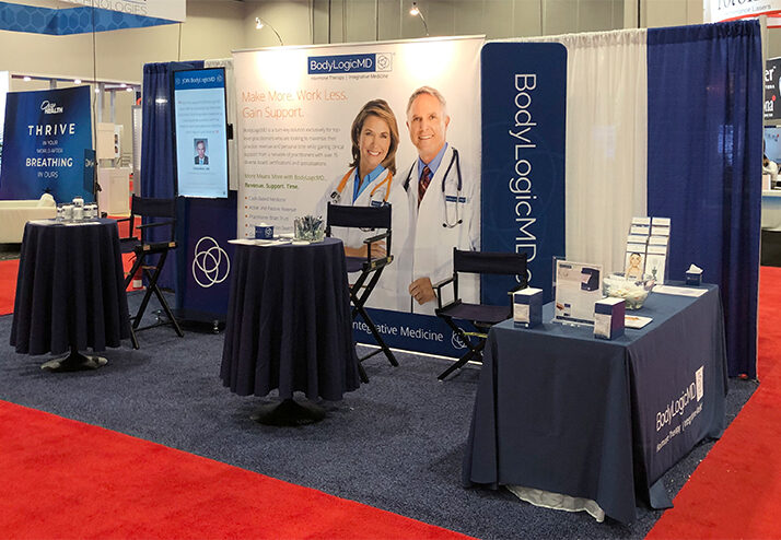BodyLogicMD trade show booth signage detail