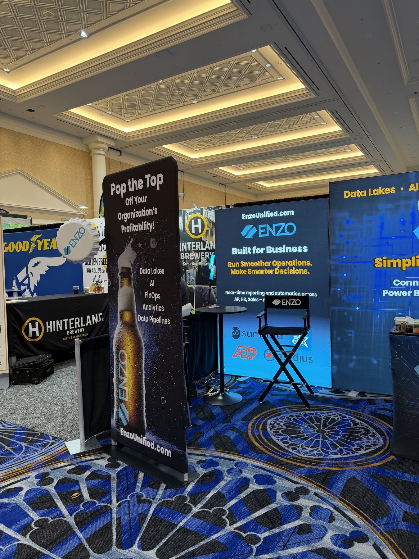 Enzo trade show booth design
