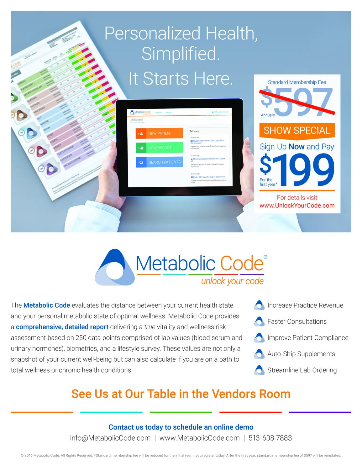 Evexias nutraceutical stand up display, page 1