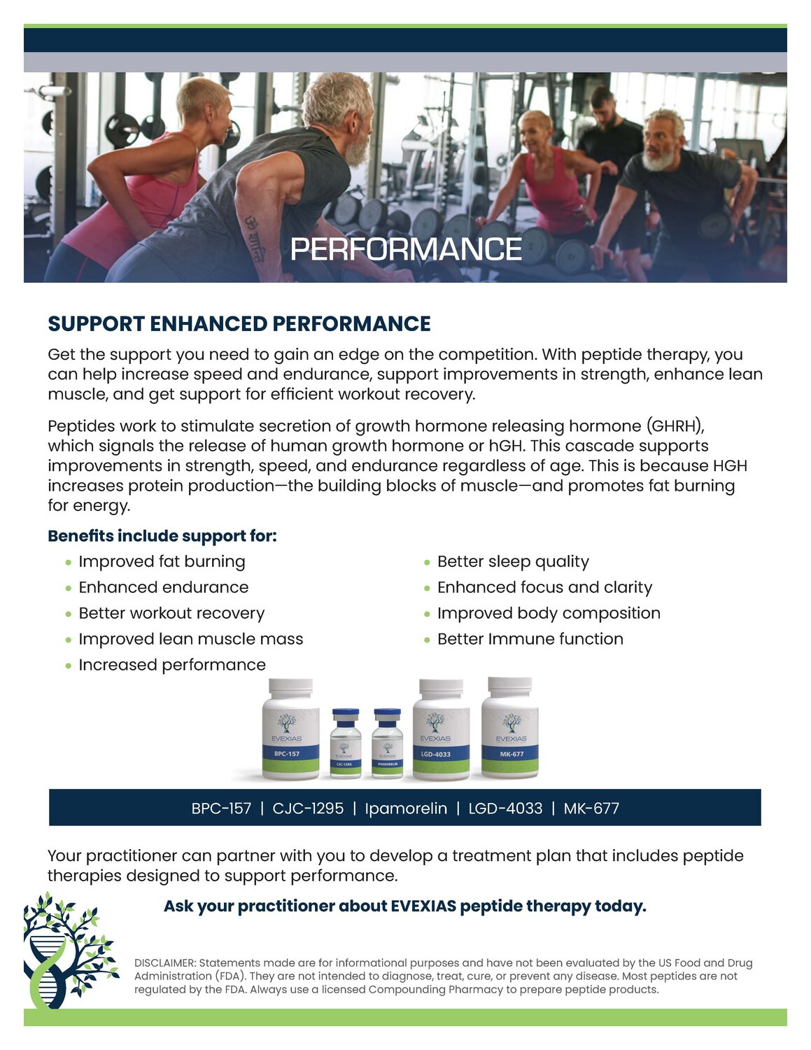 Evexias nutraceutical stand up display, page 2