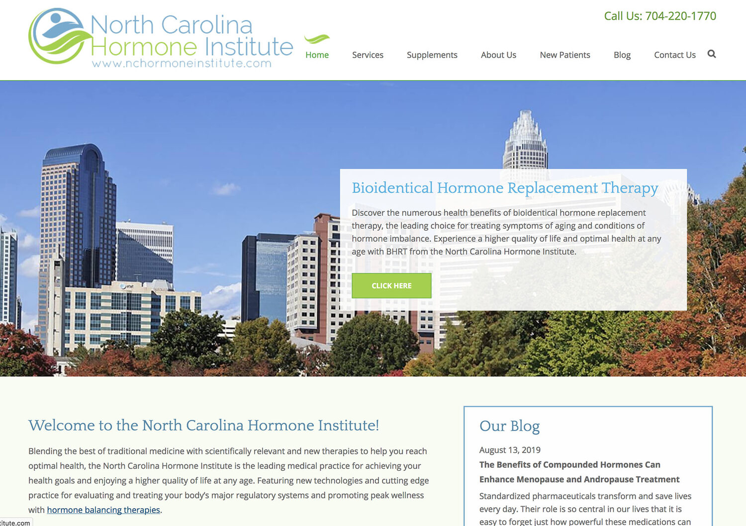Local marketing website design, homepage 5