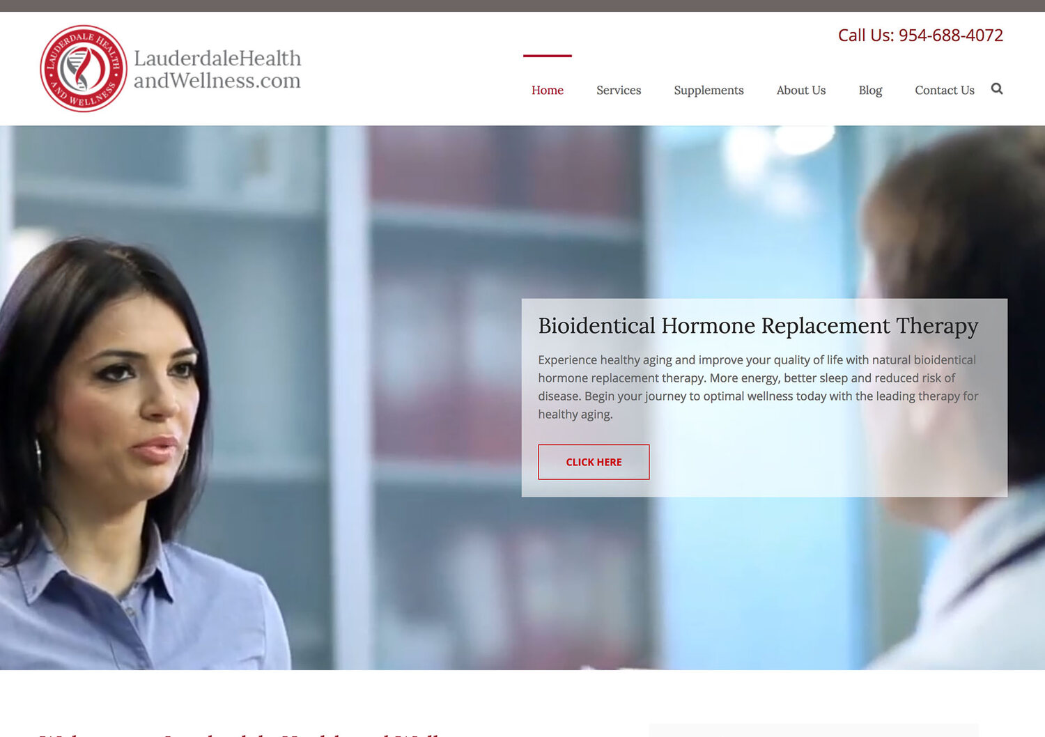 Local marketing website design, homepage 6