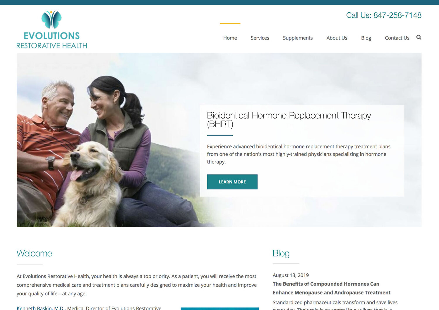 Local marketing website design, homepage 8