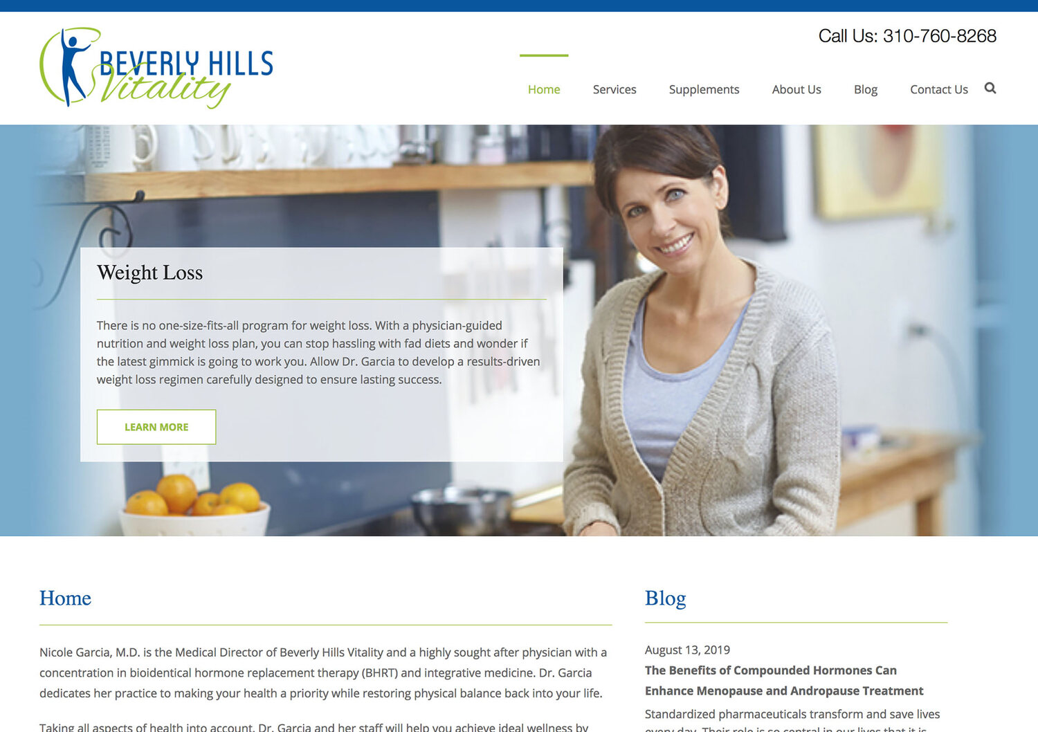 Local marketing website design, homepage 9