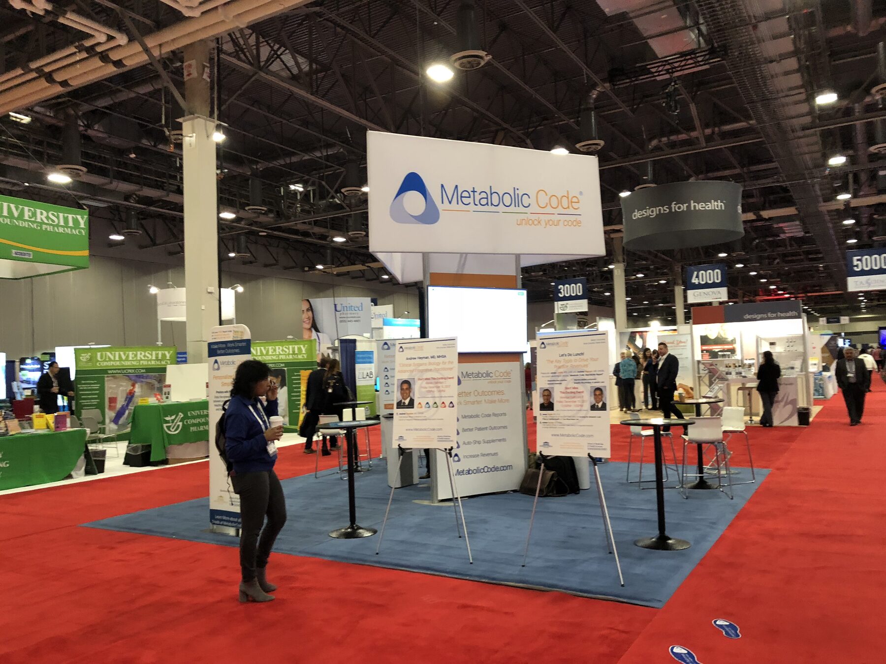 Metabolic Code trade show booth